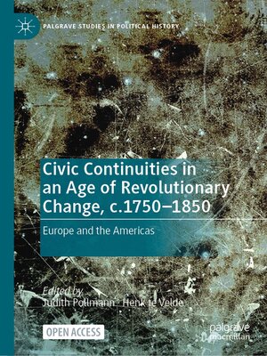 cover image of Civic Continuities in an Age of Revolutionary Change, c.1750–1850